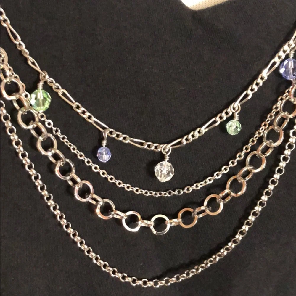 Vintage layered Swarovski necklace
